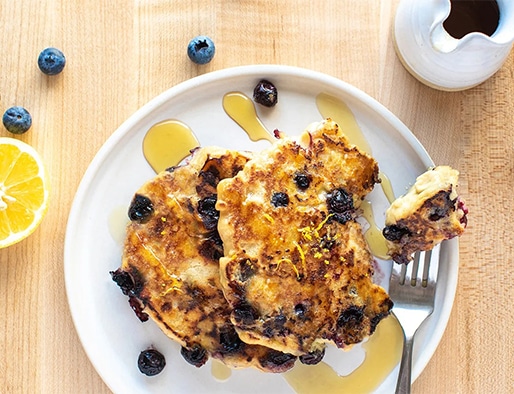 recipe of Lemon Blueberry Pancakes