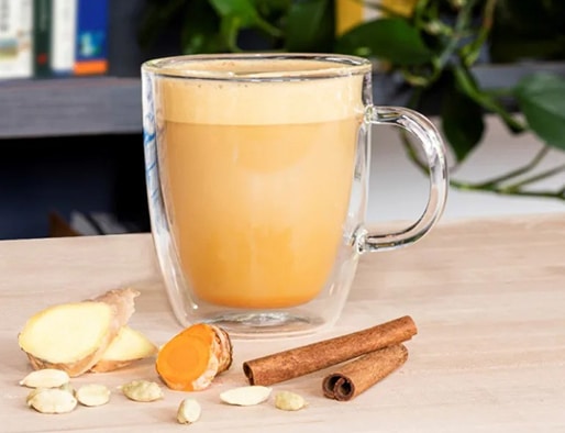recipe of Amber Spice Oatmilk Latte
