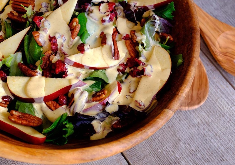 photo of Fall Salad with Pumpkin Dressing