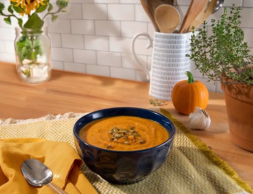recipe of Roasted Pumpkin and Sweet Potato Soup