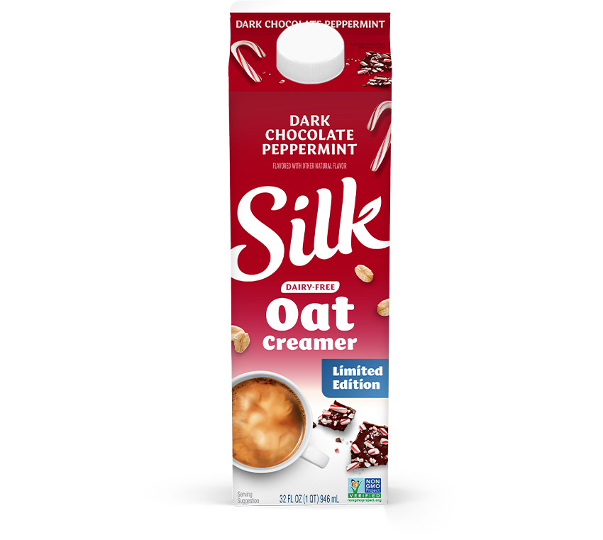 Silk Dark Chocolate Peppermint Oat Creamer Silk Dark Chocolate Peppermint Oat Creamer