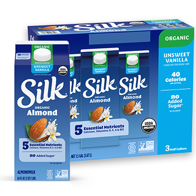 Silk Unsweet Vanilla Organic Almondmilk Silk Unsweet Vanilla Organic Almondmilk