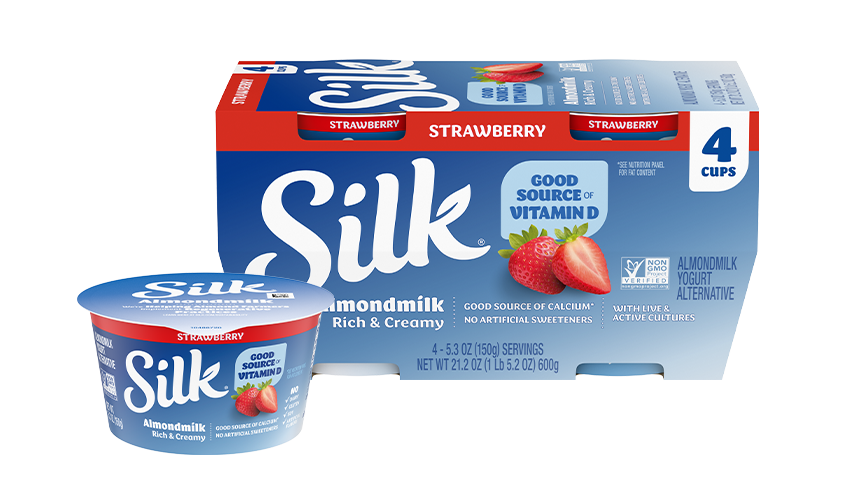Silk Strawberry Almond Dairy Free Yogurt Alternative