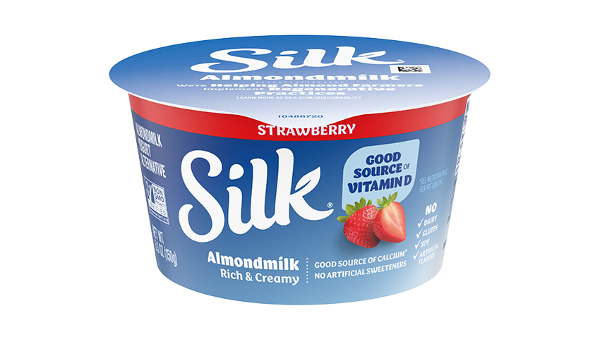 Silk Strawberry Almond Dairy Free Yogurt Alternative