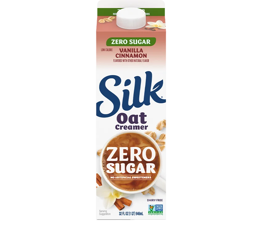 Silk Zero Sugar Vanilla Cinnamon Oat Creamer