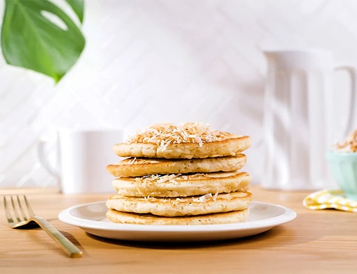 recipe of Toasted Coconut Pancakes